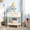 thumbnail image 5 of Vivienne Walker Edison Easy Assembly Solid Wood Spindle 1-Drawer Nightstand - White, 5 of 13