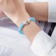 thumbnail image 2 of Pulsera de plata de ley S925 con aguamarina para mujer, 2 of 2