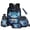 Axolotl Boba Tea, variant on Purple Galaxy Cat Backpack Set for Girls with Lunch Box, Pen Case, Water Bottle Sleeve & Keychain, 17 Inch Lightweight Elementary School Kids Bookbag for 2nd-4th Grade, Back to School Gifts