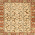 thumbnail image 1 of Ahgly Company Indoor Square Abstract Chocolate Brown Oriental Area Rugs, 4' Square, 1 of 6