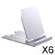 thumbnail image 1 of 6x Soporte para Teléfono Celular para Escritorio, Soporte para Teléfono Celular de Escritorio, Soporte de Múltiples ángulos Plegable de Metal Ajustabl 6 piezas, 1 of 8