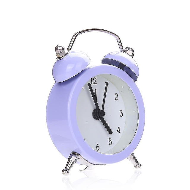 Reloj despertador de metal inoxidable de aleación silenciosa con dos campanas QVH