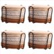 thumbnail image 1 of 32 Posavasos para Bebidas con Soporte, Posavasos Absorbentes de 4 Colores para Bebidas, Juego de Posavasos Tejido de Algodón para Decoración del Hogar A, 1 of 5