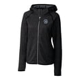 thumbnail image 2 of Women's Cutter & Buck Heather Charcoal Penn State Nittany Lions Mainsail Sweater-Knit Full-Zip Hoodie, 2 of 3