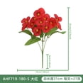 thumbnail image 2 of Artificial Silk Pansy Flowers for Wedding Home Decoration Bouquet 1 Pc, 2 of 2