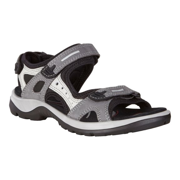 ECCO Womens Yucatan Sandal Titanium 36 Soft Leather Comfortable Hiking Footwear