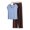 Light Blue, variant on Sleepwear for Women Summer Solid Color Breathable Sleepwear with Pants Casual Crew Neck Short Sleeve Pajamas Womens Summer Pajamas