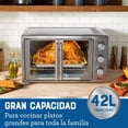 thumbnail image 4 of Oster® Horno, con Freidora de Aire y Recubrimiento Interno Antiadherente para una Fácil Limpieza, Extra grande con 42 Litros de Capacidad, con Puertas Estilo Francés, Plateado, 4 of 5