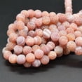 thumbnail image 6 of K-KED Red Crackle Agate FROSTED Matte Gemstone Round Beads - 6mm 8mm 10mm 12mm-6 mm, 6 of 6