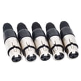 thumbnail image 1 of 20Pcs 3 Pin XLR Solder Type Connector 5 Male + 5 Female Plug Cable Connector Microphone Audio Socket, 1 of 5