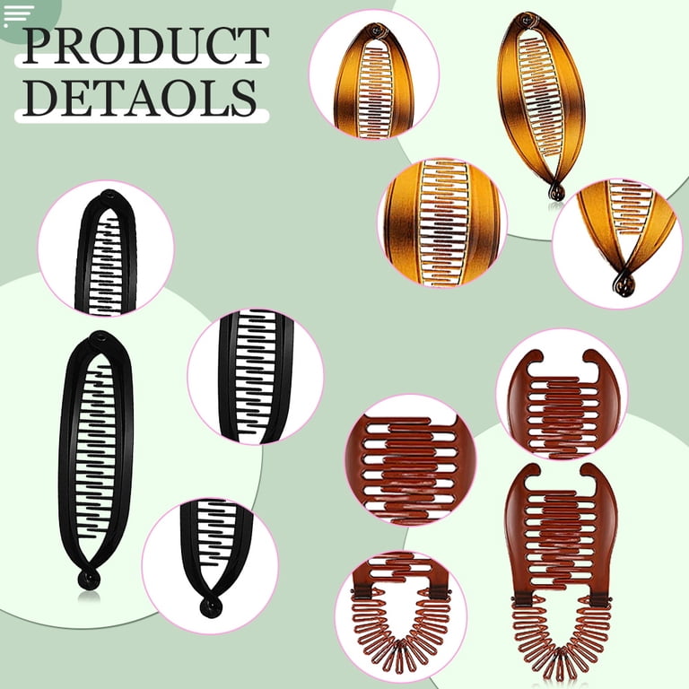 Dosaele 18 Pieces Banana Hair Clips, Clincher Combs for  display picture 1