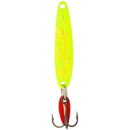 UPC: 0045816220211 | Bay de Noc Swedish Pimple Universal Jigging Lure Fishing Terminal Tackle  Yellow Ice  1/10 oz.