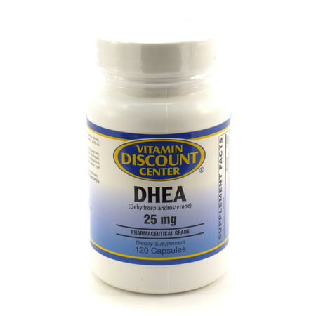 25mg de DHEA par Vitamin Discount Center - 120 Capsules