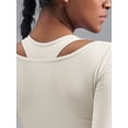 thumbnail image 4 of Top-kevin Women's Sports Long Sleeve Fitness Long Sleeve Mesh Design for Running Gym Yoga, 4 of 8