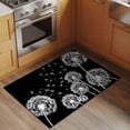 thumbnail image 2 of Entryway Rug 2'x3', White Dandelion Small Rug for Kitchen Bathroom Door Mat Indoor Entrance, Spring Flowers Botanical Vintage Black Non-Slip Area Rugs Floor Mats Carpet Front Door Rugs, 2 of 8