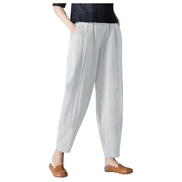 Xinqinghao Plus Size Cargo Pants For Women Womens Breathable Cotton