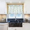 thumbnail image 6 of Leaves Pattern Kitchen Curtains 2 Panels UV Protected Tier Curtains, Half Window Curtains Kitchen Tiers for Guest Room Bathroom Sink Laundry Room Basement,36 x 27 Inch, 6 of 7