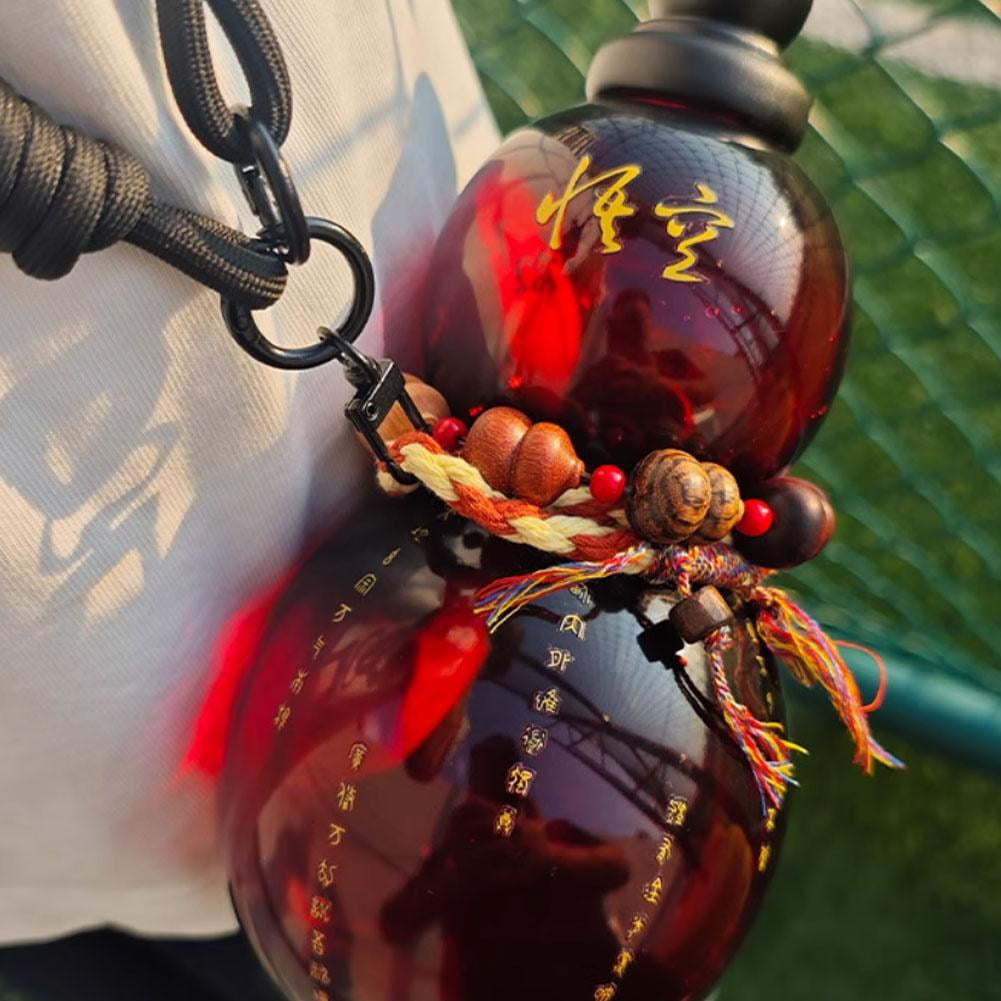 KKwercv Gourd Water Bottle, 28oz Gourd Style Water Bottle, Vintage Chinese Style Monkey King Water Bottle, Sports Gourd Water Bottle with Strap Waist Rope for Outdoor Travel W7I0
