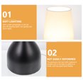 thumbnail image 4 of 1 lámpara de mesa moderna y sencilla, luz nocturna creativa, decoración romántica, color negro, 4 of 6
