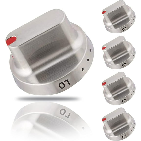 Upgraded 5pcs DG64-00472A / DG64-00347A Stove knobs Compatible with DG64-00473A,DG64-00347A,DG64-00347B Samsung Stove knob,Replaces FX710bgs,NX58F5500SS,FX510BGS,FX510BGS,NX58F5300SS