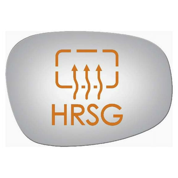 Burco Side View Mirror Replacement Glass with Motor Mount Plate - Clear Glass - 5404HRSG