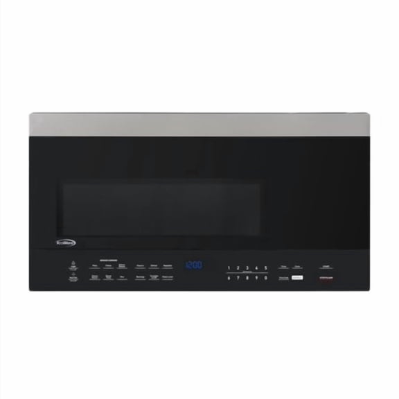 Koolmore Km-Motsc-16Bss 30 Cu.Ft. Over The Range Microwave Oven With Sensor Cooking 1 000 Watts And 300 Cfm In Stainless-Steel And Black Ul Listed 1.6 Cu. Ft