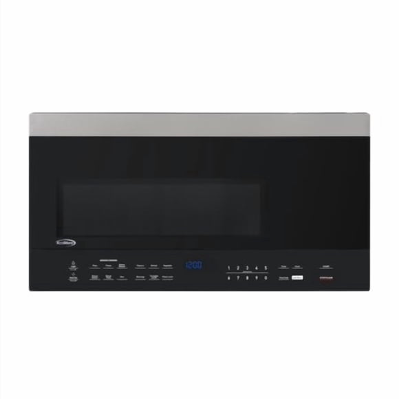 Koolmore Km-Motsc-16Bss Four à Micro-Ondes de 30 Pi3 à Hotte Intégrée avec Cuisson par Capteur 1 000 Watts et 300 Pi3/min en Acier Inoxydable et Noir Homologué Ul 1,6 Pi3