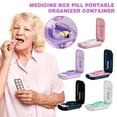thumbnail image 3 of Medicine Box Pill Cutter Portable Organizer Container Tablet Storage Travel N3O5, 3 of 9