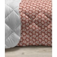 thumbnail image 3 of Botanical Down Alternative Comforter, Spring Flowers Leafy Branches Repetition, Microfiber Quilt for All Season, 5 Sizes, Raspberry Eggplant, by Ambesonne, 3 of 3