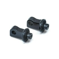 Kuryakyn Black Splined Male-Mount Footpeg Adaptors (8886)