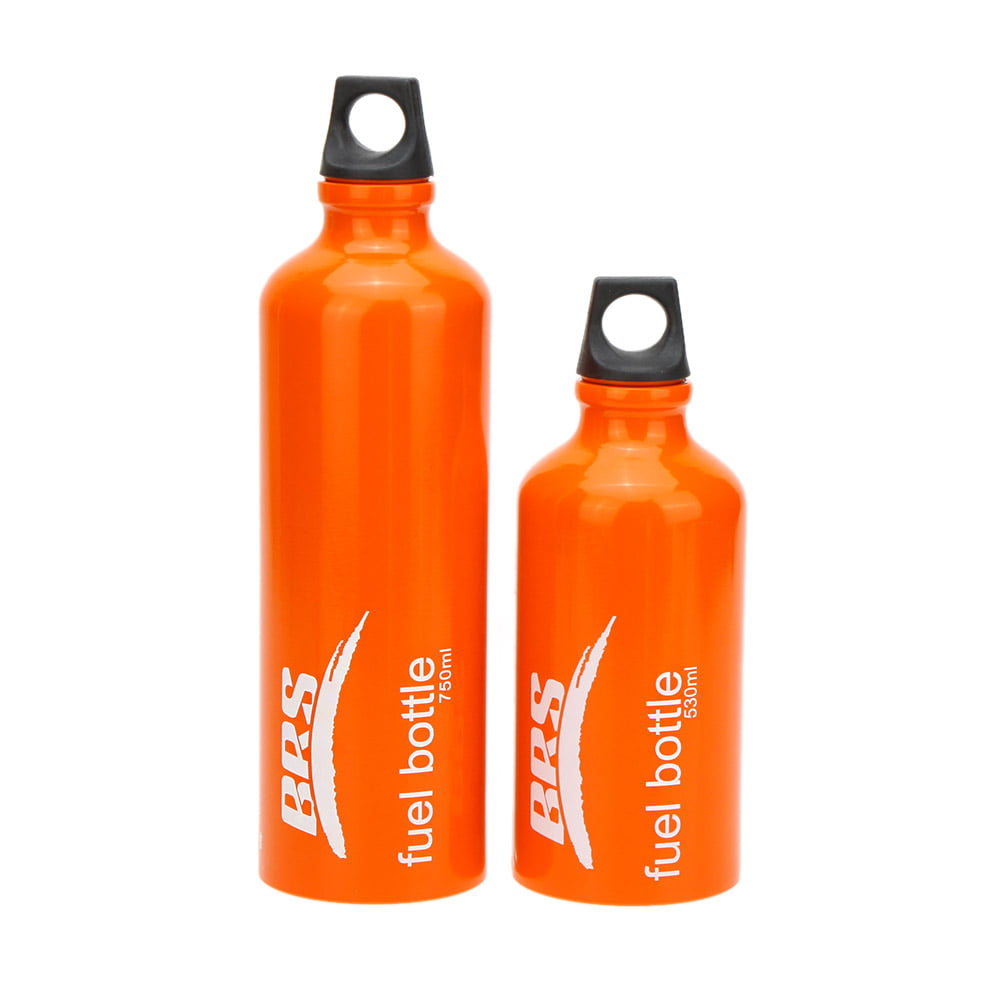 750/530ml Aluminum Alloy Fuel Bottle Tank for Hiking Camping Stove Outdoor Gear 