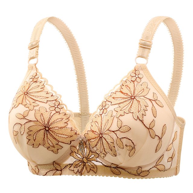 Comfortable Bras for Women, Woman Color Comfortable Hollow Out Perspective Bra Underwear No Rims