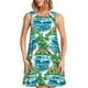 thumbnail image 1 of Balery Hawaii Palms Vestidos de verano para mujer con estampado: vestido holgado sin mangas, vestido playero informal y cómodo para días calurosos., 1 of 7