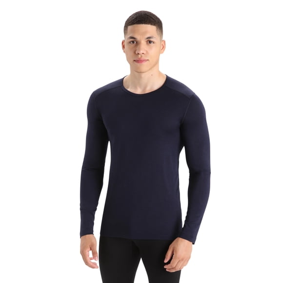 Camisa Icebreaker Merino 200 Oasis Ls Crewe para Hombre - Azul Marino