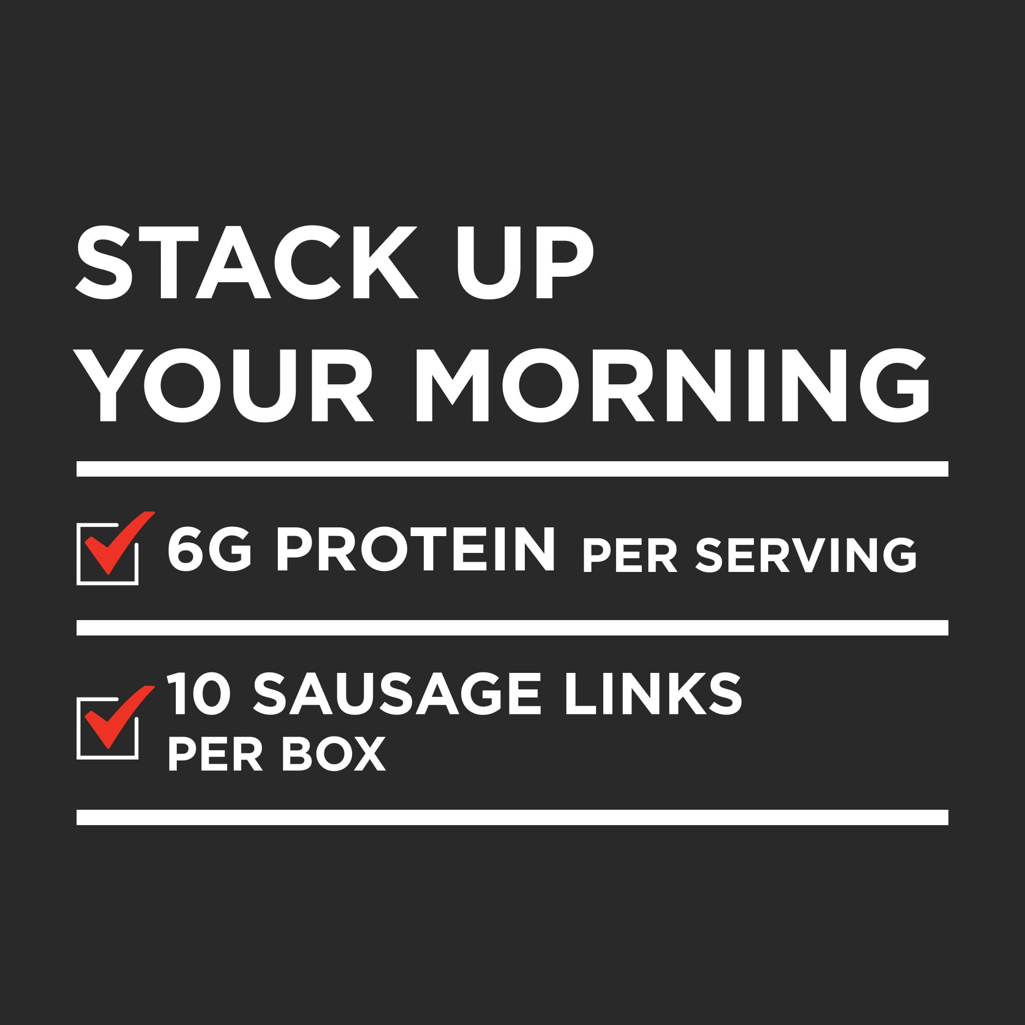 Banquet Brown 'N Serve Original Sausage Links, 6g Protein per Serving, Frozen Breakfast, 6.4 oz.