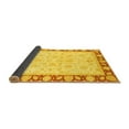 thumbnail image 2 of Ahgly Company Indoor Round Oriental Yellow Traditional Area Rugs, 6' Round, 2 of 4