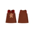 thumbnail image 2 of Loicainy Baby Toddler Girl Christmas Corduroy Dress 6 12 18 24 Months 2T 3T Bows Gingerbread Man Sleeveless Dresses, 2 of 9