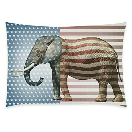 Zkgk Animal Elephant Home Decor Vintage American Flag Pillowcase 20 X 30 Inches Two Side Stars And Stripes Pillow Cover Case Shams Decorative Zkgk Animal Elephant Home Decor Vintage American Flag Pillowcase 20 X 30 Inches Two Side Stars And Stripes Pillow Cover Case Shams Decorative