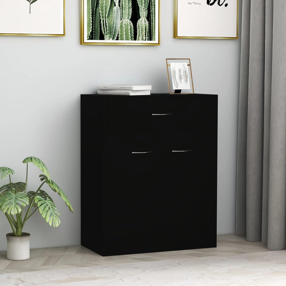 Veryke Sideboard Buffet Server with 2 Doors and 1 Drawers, Storage Unit for Kitchen