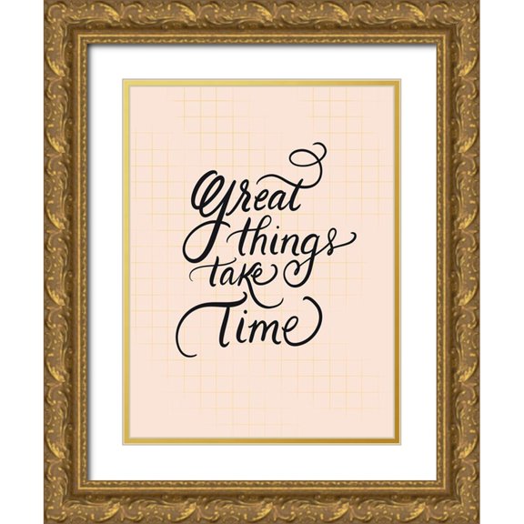 Batista, Dee 25x32 Gold Ornate Wood Framed with Double Matting Museum Art Print Titled - Great Things