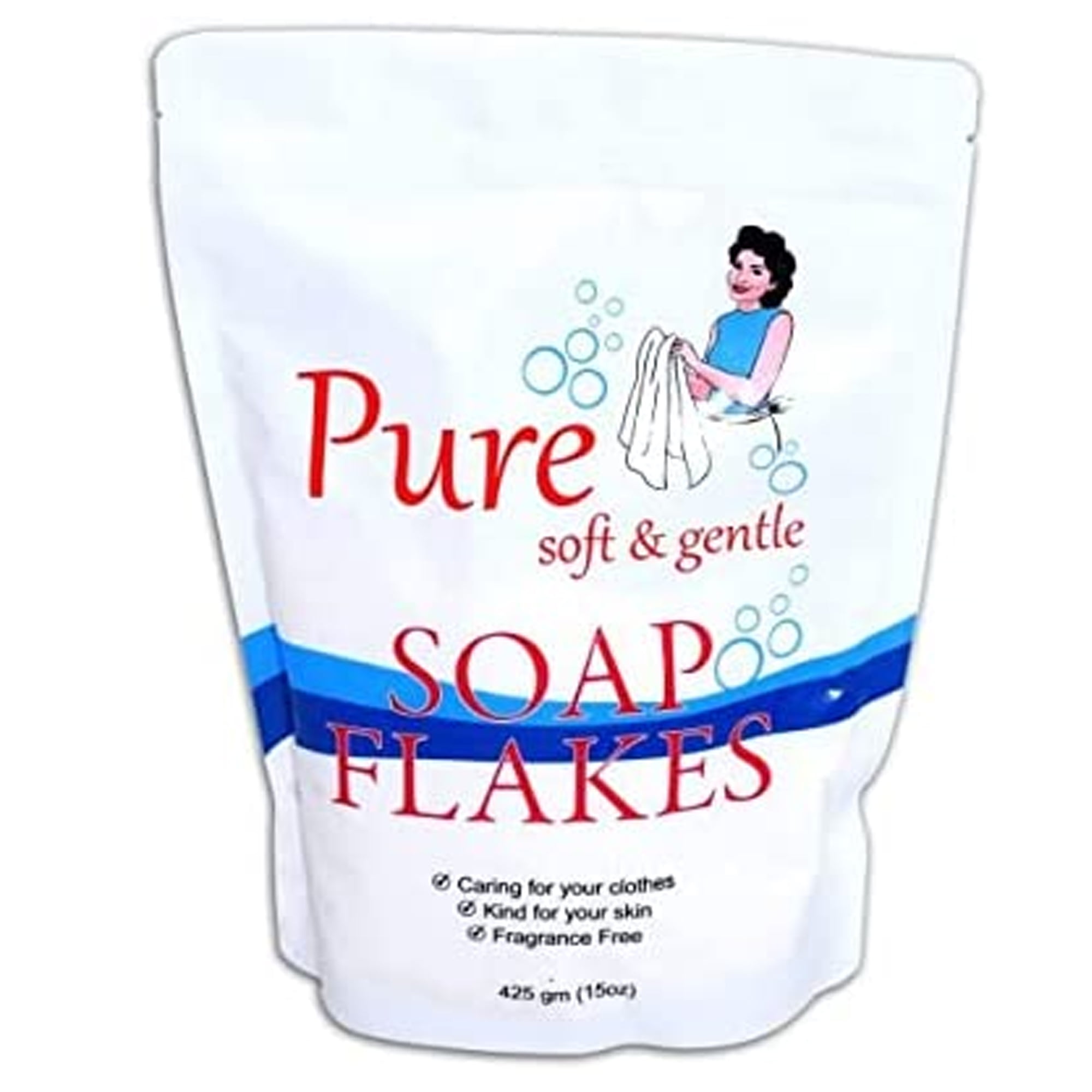 Playlearn Laundry Detergent Soap Flakes Soft & Gentle, Resealable Bag