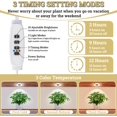 thumbnail image 3 of Ceiling Grow Lights for Indoor Plants, 192 LEDs Full Spectrum Halo LED Plant Light, with 3/9/12H Auto Timer Switch, 3 Colors,10 Dimming, Plant Lights for Small Plants, 4 Head, 3 of 7