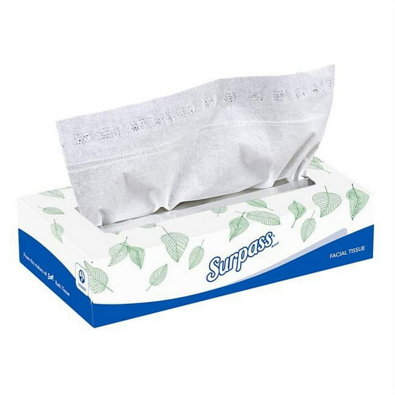 Kimberly Clark 333758-BX 8 x 8.4 in. Surpass Facial Tissue, White - Pack of 100