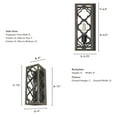 thumbnail image 6 of Hunter - Gablecrest 1-light French Oak, Small Sconce Light, Dimmable, Transitional Style, for Bedrooms, Dining, Living Rooms - 19375, 6 of 7