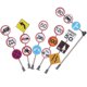 thumbnail image 2 of 1 Set of 6 Pcs Plastic Traffic Signs Kids Model Traffic Road Sign Playthings, 2 of 3