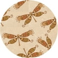thumbnail image 1 of Ahgly Company Tapis d'Intérieur Lavables à la Machine, Carrés, Oranges, 3' Carré, 1 of 7