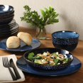 thumbnail image 5 of 16 Piece Double Bowl Dinnerware Set, Cobalt Blue, Service for 4 (16pcs), 5 of 6