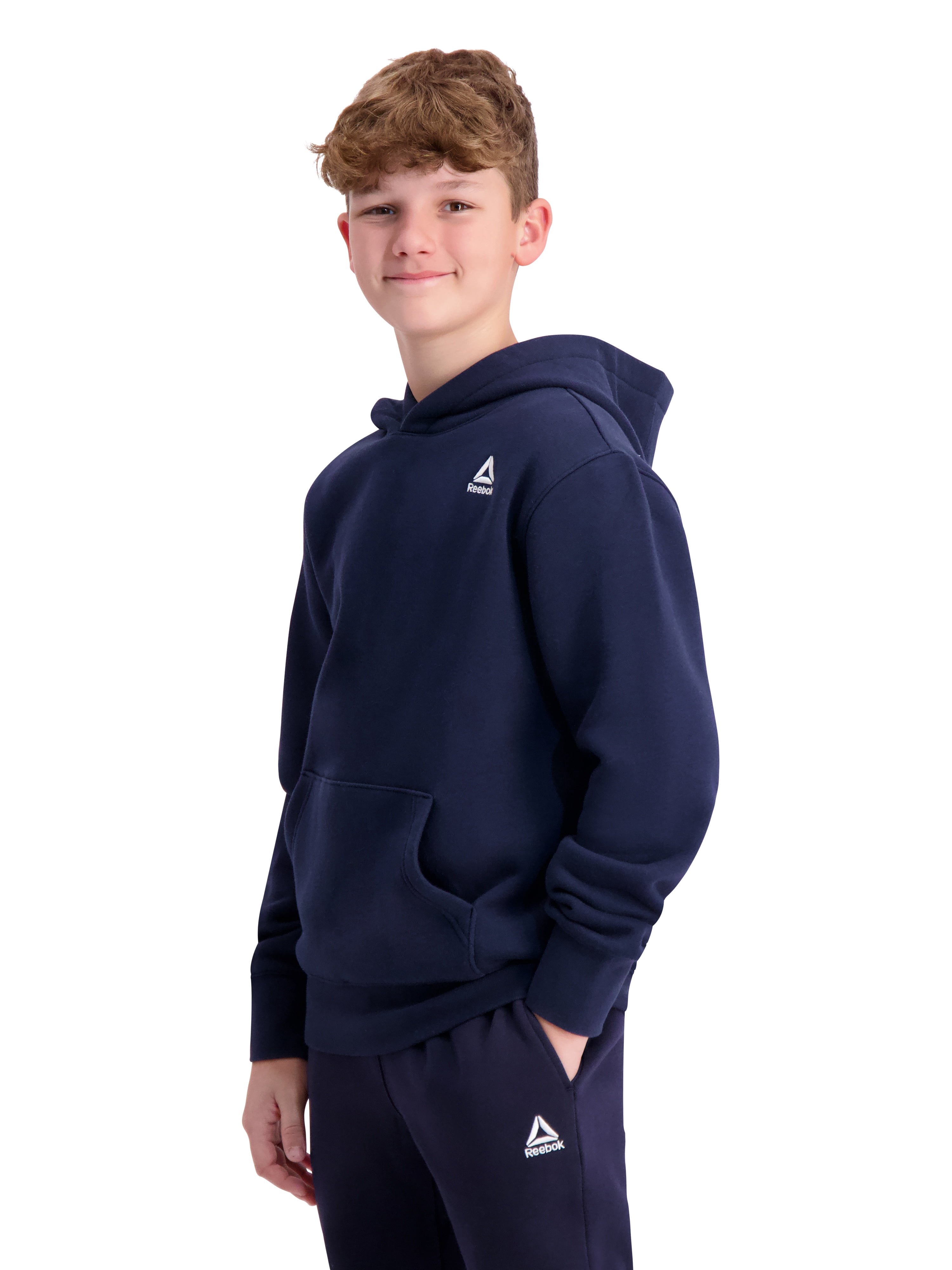 Reebok Boy's Athletic Game Day Fleece Pullover Hoodie, Sizes 4-18