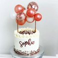 thumbnail image 4 of Injueey Cake Topper Home Wedding Party Cake Globo Cinta Pajitas Decoración Pastelería Decoración Glitter Globo Kits de decoración para fiestas 1#, 4 of 6