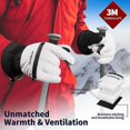 thumbnail image 4 of Atercel Waterproof Winter Ski Gloves,Warm 3M Thinsulate Gloves,Touchscreen,Ideal for Men and Women(White,XL), 4 of 8